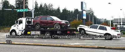 Licensed Wrecker Company Offering Specialty Towing in Covington, WA