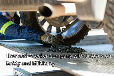 Licensed Wrecker Company with a Focus on Safety and Efficiency