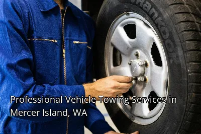 Professional Vehicle Towing Services in Mercer Island, WA
