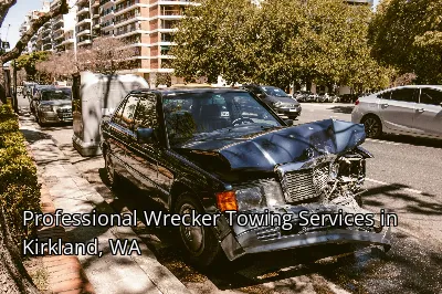 Professional Wrecker Towing Services in Kirkland, WA