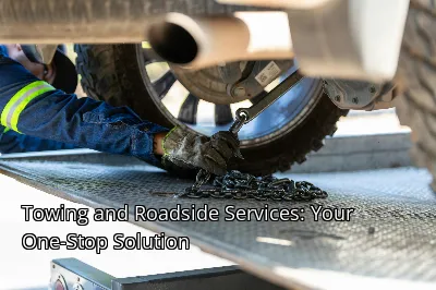 Towing and Roadside Services: Your One-Stop Solution