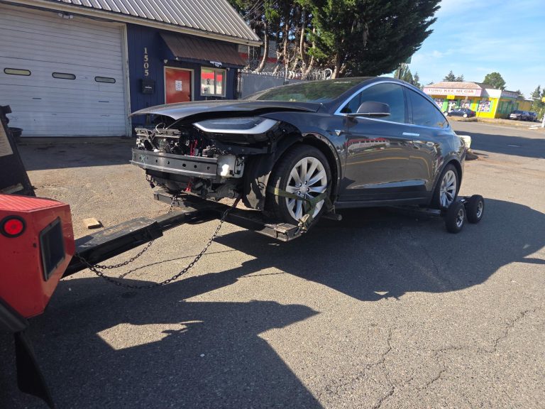 Tesla Collision Tow Tacoma